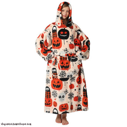 Oversized Halloween Blanket Hoodie