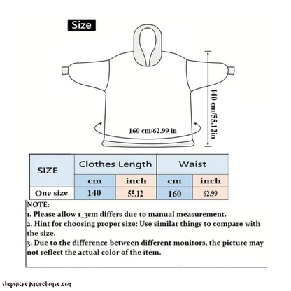 Oversized Halloween Blanket Hoodie