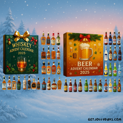 Whiskey Advent Calendar Ornaments