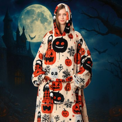 Oversized Halloween Blanket Hoodie