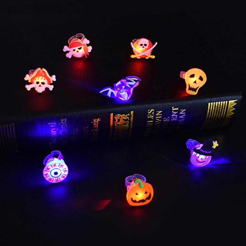 Halloween Light Up Rings for Party